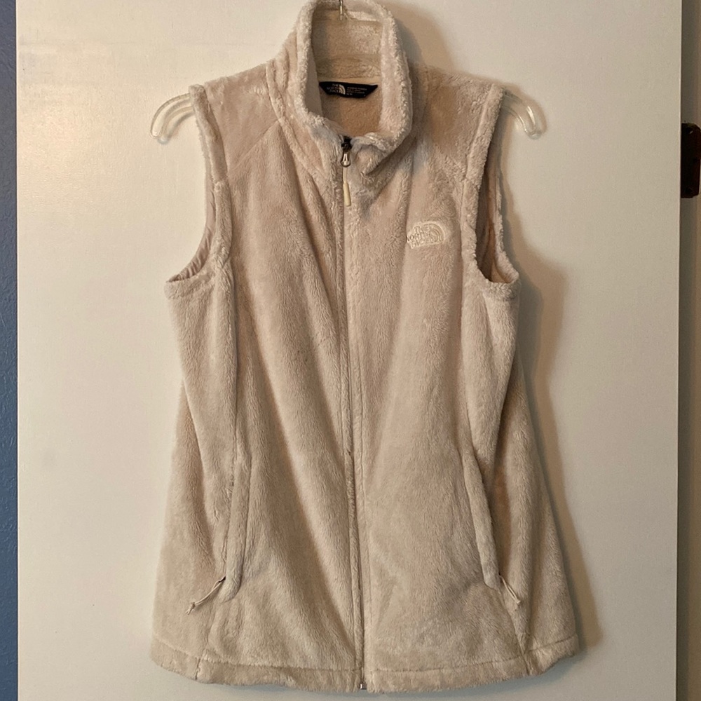 The North Face plush vest. Like new.